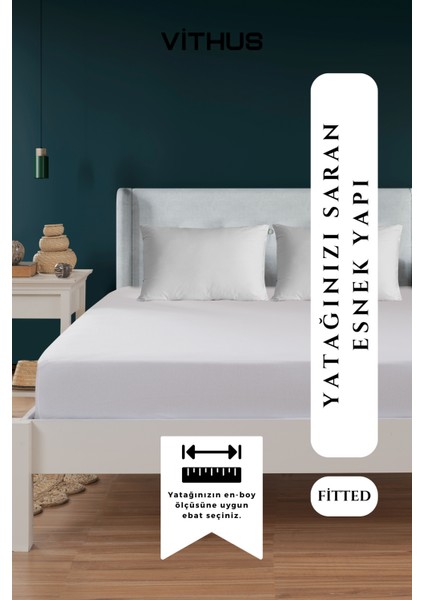 %100 Pamuk Penye Lastikli Çarşaf Tek Kişilik, Çift Kişilik ve Battal Boy fırsatları