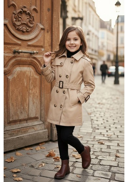 Trençkot Kız Çocuk