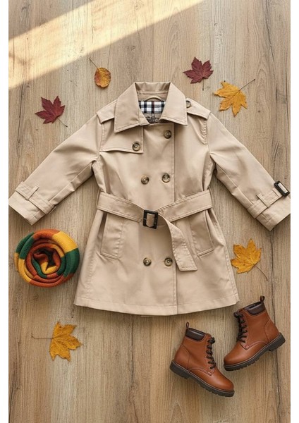 Trençkot Kız Çocuk