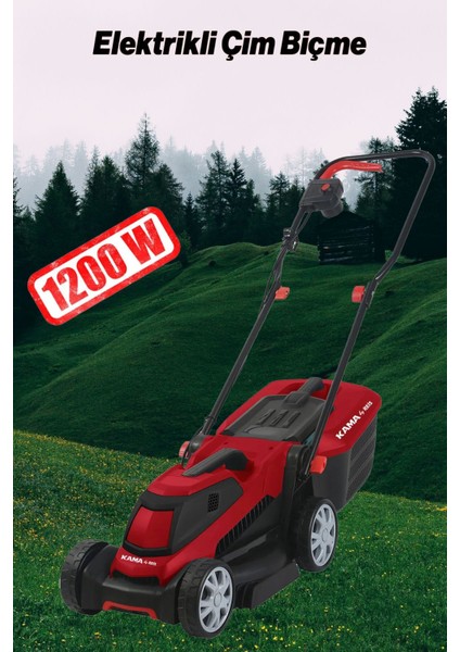 ECBM32 Elektrikli Çim Biçme Makinası Çim Kesme Makinesi 1200 W