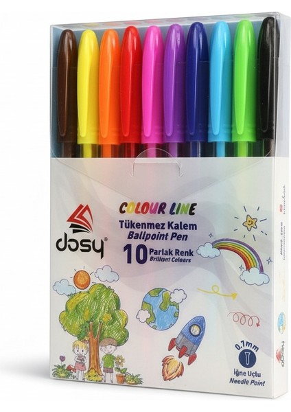 Karışık Renk Tükenmez Kalem 0,7 1olu Paket modelleri