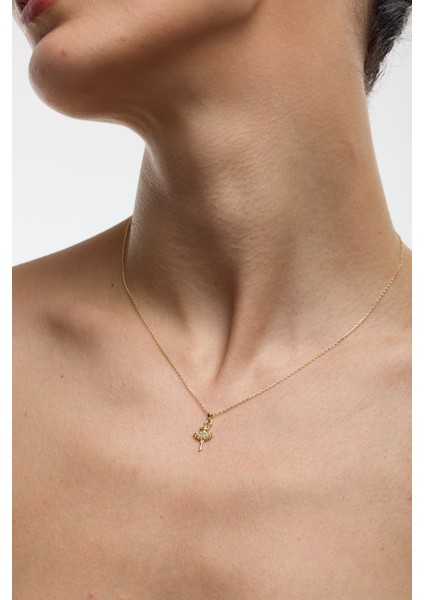 14 Ayar Altın Dans Figürlü Kolye fiyatları