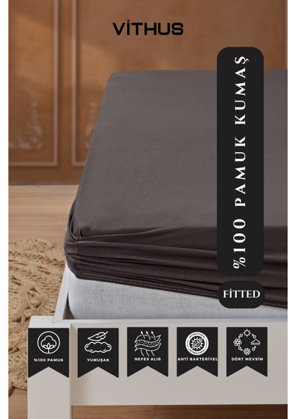 %100 Pamuk Penye Lastikli Çarşaf Tek Kişilik, Çift Kişilik ve Battal Boy