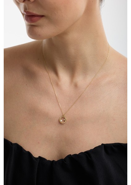 14 Ayar Altın Inci Kolye