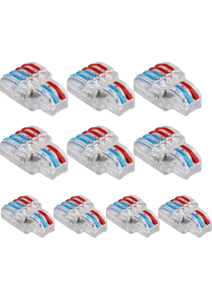 10 Pcs Terminal Bağlantısı Kelepçe Seti, Tel Konektör, Hızlı Kompakt Kablo Konnektörü NC-422 Şeffaf (Yurt Dışından) modelleri