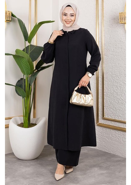 Uzun Tunikli Modal Takım 0330-01 Siyah