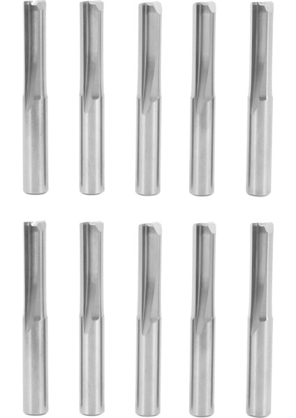 10PCS 6mm 22MM Çift Kenarlı Düz Yönlendirici Bitleri Düz Uç Değirmen Tungsten Çelik Ahşap Işleme Için Düz Yuva Biti (Yurt Dışından)