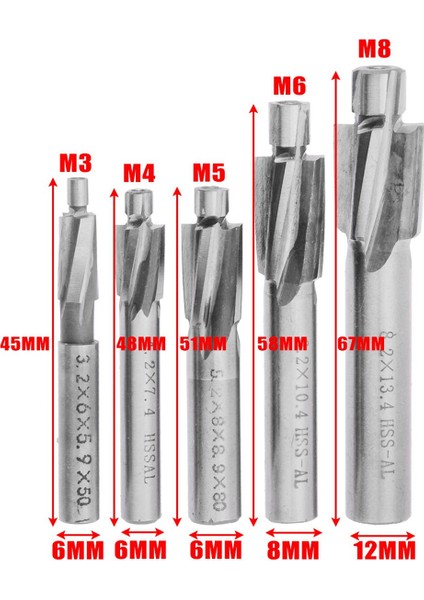 15PCS Hss Karşıdoğu End Mill M3-M8 Pilot Dışlama Aracı Freze Kesici Konuşan Maddeler End Mills (Yurt Dışından) fırsatları
