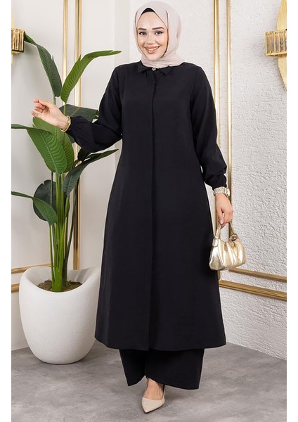 Uzun Tunikli Modal Takım 0330-01 Siyah fiyatları