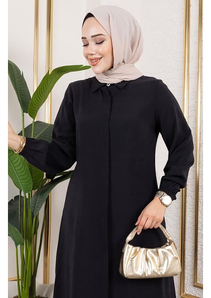 Uzun Tunikli Modal Takım 0330-01 Siyah modelleri
