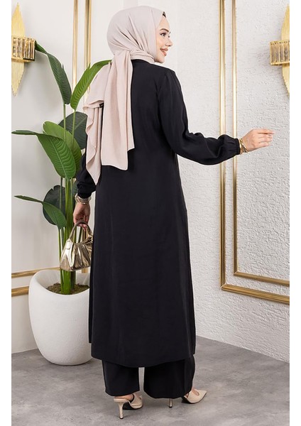 Uzun Tunikli Modal Takım 0330-01 Siyah fırsatları