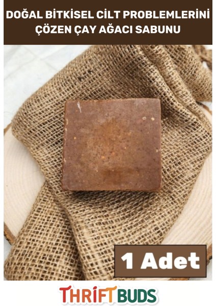 Güzel Kokulu %100 Doğal Saç Yüz El Vücut Cilt Orijinal Bitkisel Kükürt Katran Sabunu 120G - 1 Adet