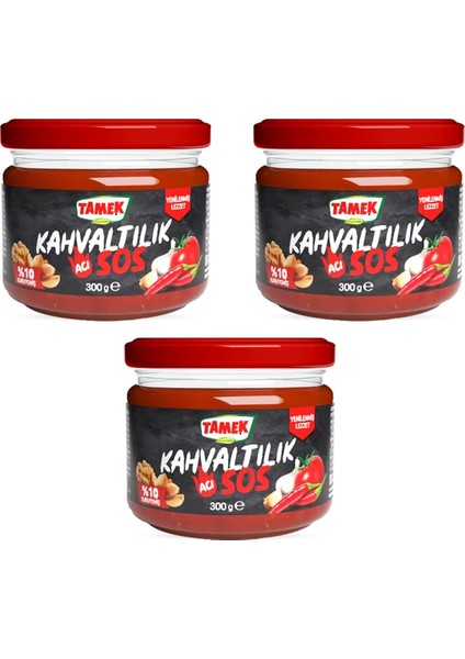 Kahvaltılık Acı Sos 300 gr x 3 Adet