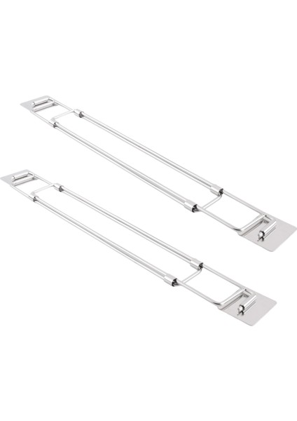 Rv Güvenli Ayarlanabilir Barlar, Paslanmaz Çelik Çubuklar, Rv Buzdolabı Için Yiyecek ve Içecek Sabitleyiciler (2 Paket) (Yurt Dışından)