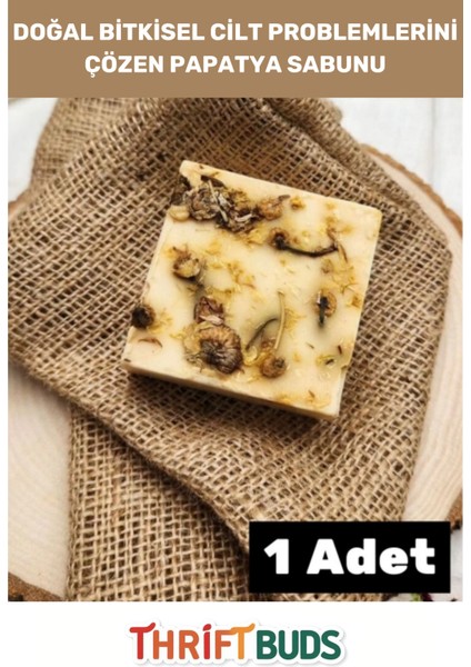 Lüks El Yüz Saç Vücut Cilt Orijinal %100 Doğal Güzel Kokulu Bitkisel Papatya Sabunu 120G - 1 Adet