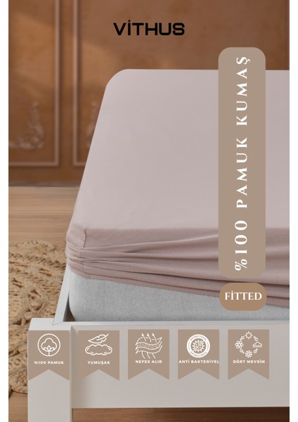 %100 Pamuk Penye Lastikli Çarşaf Tek Kişilik, Çift Kişilik ve Battal Boy