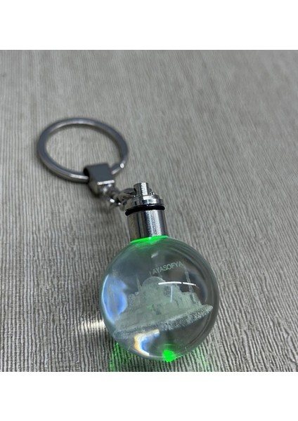 Ledli Ayasofya Tasarımı Kristal Anahtarlık ALK3803