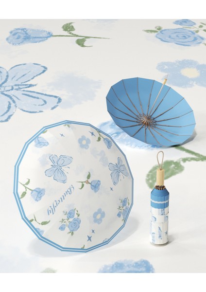 16 Kemik Vintage Şemsiye Güneş Koruma Güneş Şemsiye (Yurt Dışından)