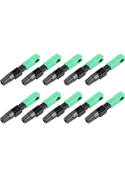 10PCS Sc/apc Fiber Optik Konektörü Gömülü Tek Mod Bileşen Fiber Optik Hızlı Konektör Black + Yeşil (Yurt Dışından) fırsatları