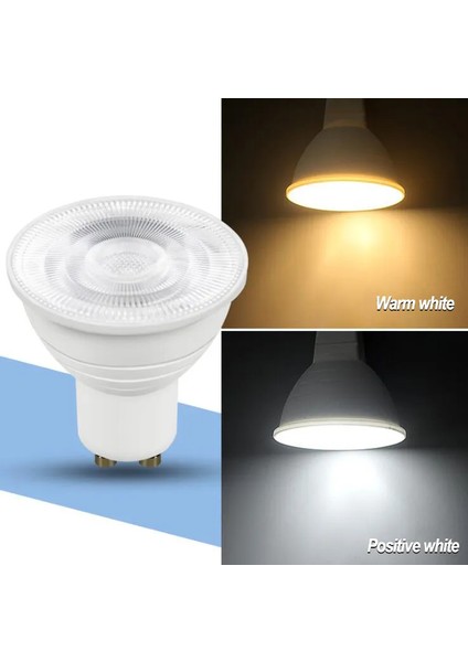 7W Çanak LED Ampul 3000K Sıcak Beyaz Işık GU10 Duy, Enerji Tasarruflu