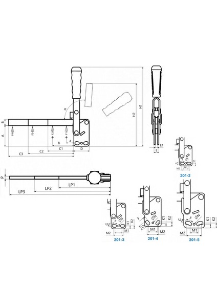201-4-P3 Yatay Tabanlı Lamalı Dikey Bağlantı Elemanı 23748 fiyatları