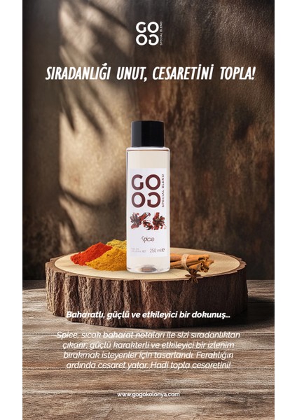 Gogo 5'li Kolonya Seti 250ML Pet Şişe (Love, Aqua, Lemon Cheesecake, , Japon Kiraz Çiçeği, Spice)