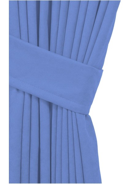 Petek Dokulu Kadife Dokuma Sık (1 x 3)Pileli Fon Perde (Indigo Mavi) fiyatları