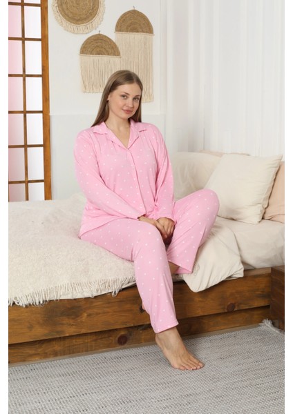 Desenli Kadın Pijama Takımı 3397