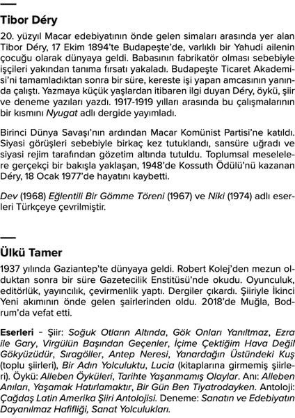 Dev - Tibor Déry modelleri