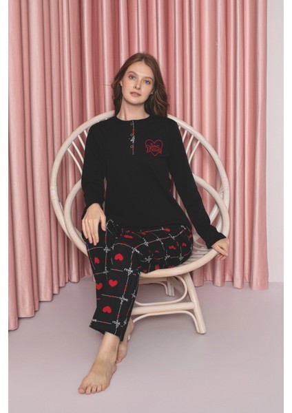 Desenli Kadın Pijama Takımı 2037 fiyatları