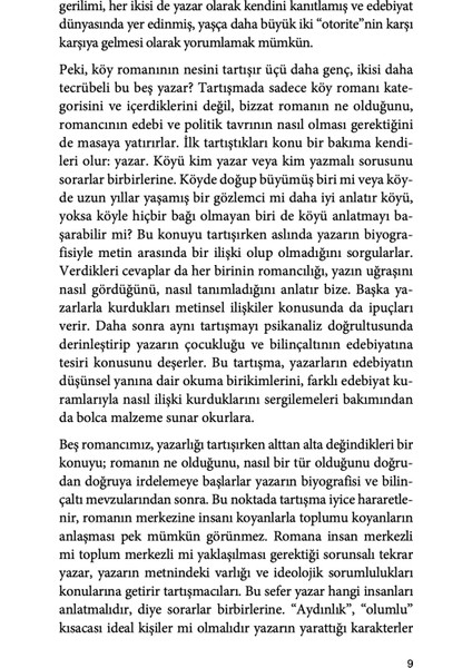 Beş Romancı Tartışıyor - Hüsna Baka