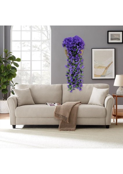 Yapay Çiçek Sarkan Menekşe Balkon,duvar Süsü 70 cm Mor modelleri