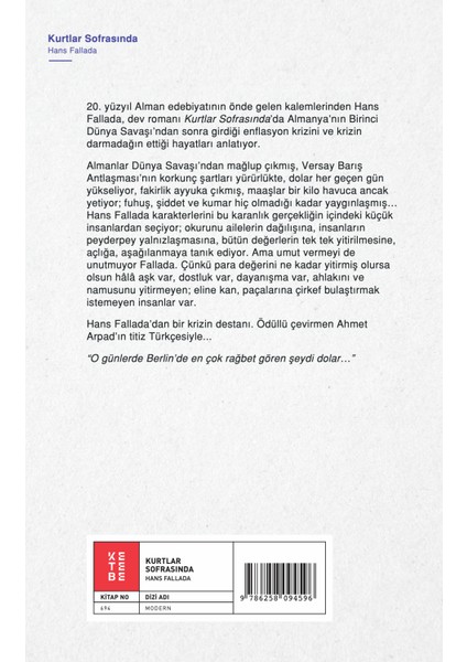 Kurtlar Sofrasında - Hans Fallada fiyatları