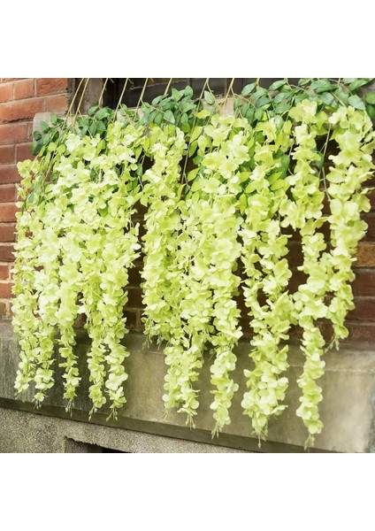 Yapay Sarkan Akasya Çiçeği 100 cm Yeşil 12 Li Paket Akasya 12Lİ indirimleri