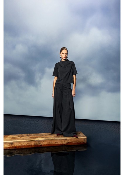 Geniş Paça Uzun Pantolon 26W20819