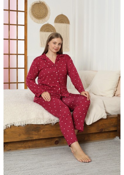 Desenli Kadın Pijama Takımı 3397
