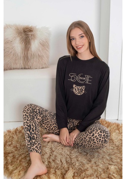 Desenli Kadın Pijama Takımı 2091 fiyatları