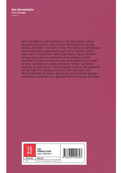 Sizi Görmeliydim - Cahit Zarifoğlu fiyatları