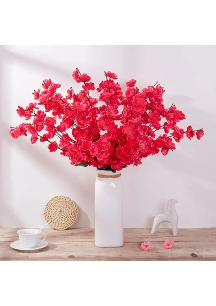 Yapay Çiçek Bahardalı Japon Kiraz Çiçeği 7 Dallı 57CM Fuşya indirimleri
