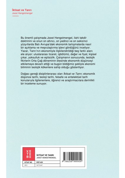 İktisat ve Tanrı - Joost Hengstmengel fiyatları