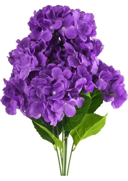 Yapay 5 Dallı Ortanca Demeti 50 cm Mor modelleri