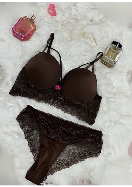 Dantelli Dolgulu Bralet Sütyen Külot Takım modelleri