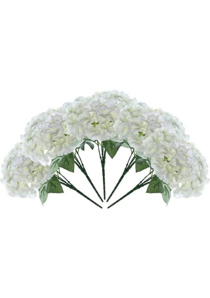 Yapay 5 Dallı Ortanca Demeti 50 cm Beyaz fiyatları