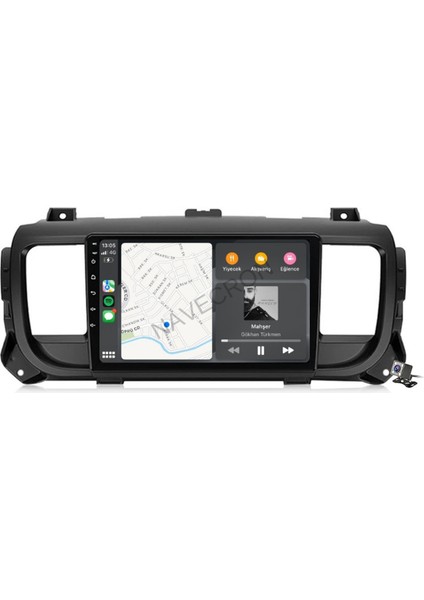 Cıtroen Jumpy 2016+ 9" Uyumlu Androıd Multimedya Gerçek 2/32 Kablosuz Carplay Geri Görüş Kameralı fiyatları