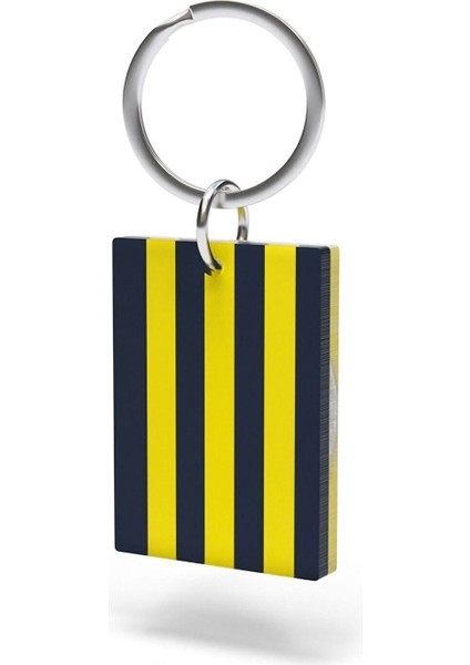 Lisanslı 6 Renk Logolu Lacivert T-Shirt ve Sarı-Lacivert Çubuklu Anahtarlık fırsatları