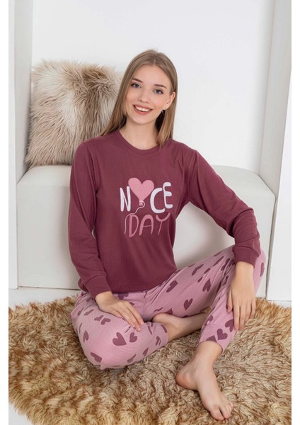 Desenli Kadın Pijama Takımı 2081 fiyatları