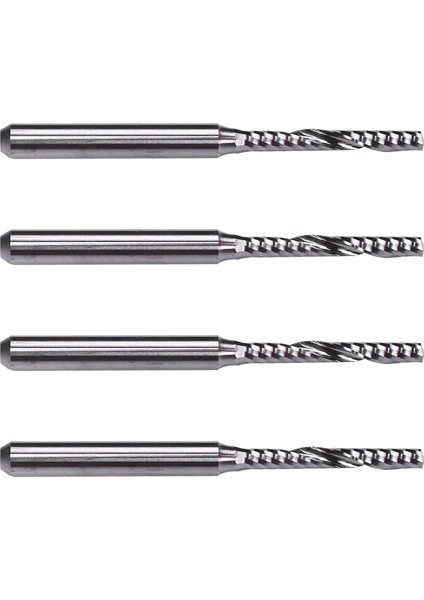 4x 2mm x 15MM Karbür Tek Flüt Sarmal Uç Değirmeni Cnc Yönlendirici Biti (Yurt Dışından)