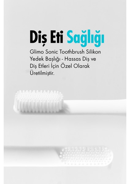 Nylon & Silicone Head 4 Şarjlı Diş Fırçası Başlığı White