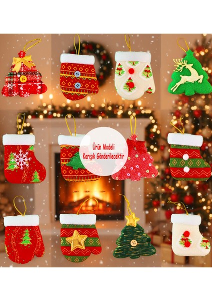 Yılbaşı Temalı Peluş Ağaç Süsü modelleri