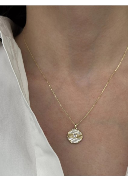 14 Ayar Altın Taşlı Kolye 657 fiyatları